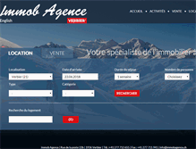Tablet Screenshot of immobagence.ch